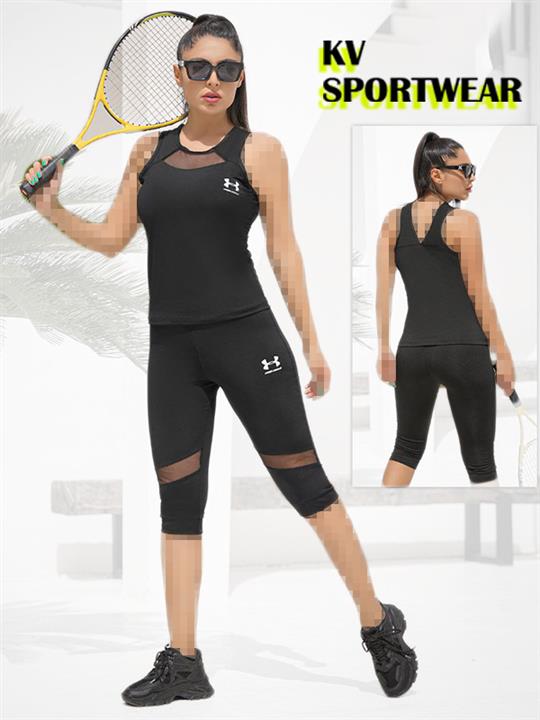 ست تاپ شلوارک ورزشی زنانه UNDER ARMOUR کد 002
